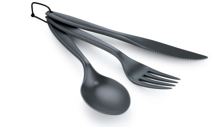 GSI Outdoors 3Pc. Ring Cutlery Utensil Set for Camping