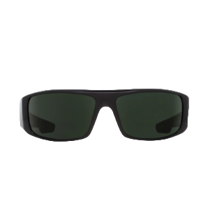 Spy Logan Soft Matte Black Frame l Happy Gray Green Polar Lens