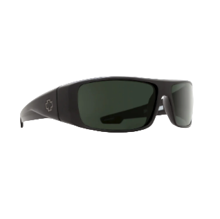 Spy Logan Soft Matte Black Frame l Happy Gray Green Polar Lens