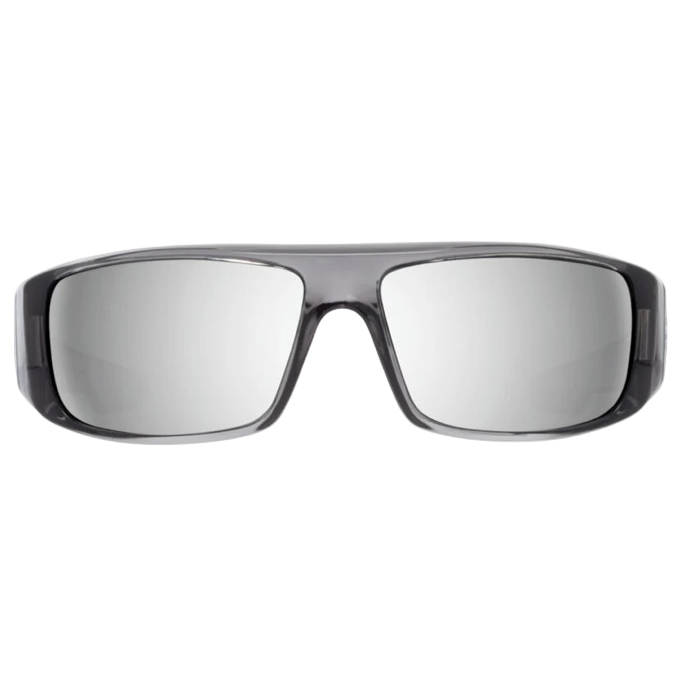 Spy Logan Clear Smoke Frames l Happy Gray With Silver Mirror Lens