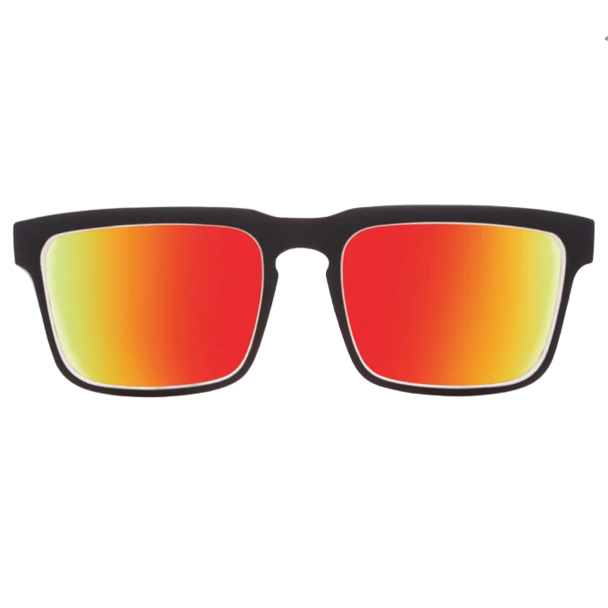 Spy Helm Whitewall Frames l Happy Gray Green w/ Red Spectra Mirror Lens