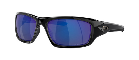 Oakley Valve Sunglasses OO9236-12 Polished Black Frame l Deep Blue Iridium Polarized Lens