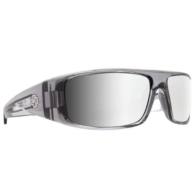 Spy Logan Clear Smoke Frames l Happy Gray With Silver Mirror Lens