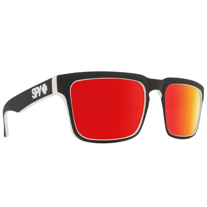 Spy Helm Whitewall Frames l Happy Gray Green w/ Red Spectra Mirror Lens