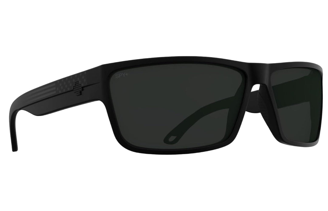 Spy Rocky Matte Black Gloss Flag Frames l Happy Gray Green Lens