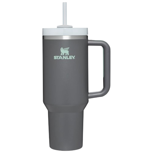 Stanley Quencher H2.0 Tumbler 40oz Black – Stainless Steel, With Straw, Keeps Cold 12hrs/Hot 7hrs
