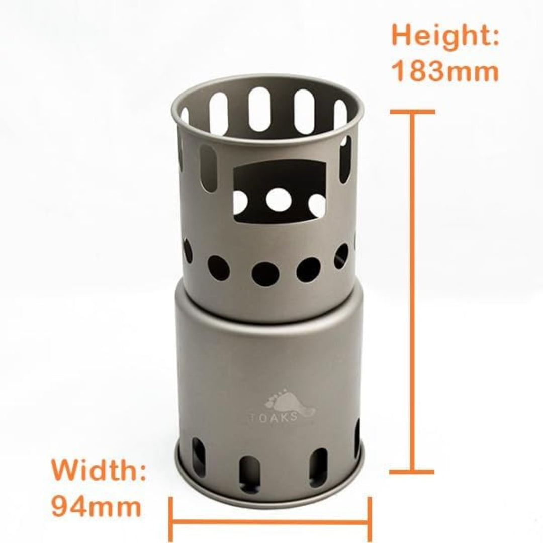 TOAKS Titanium Backpacking Wood Burning Stove (Small)