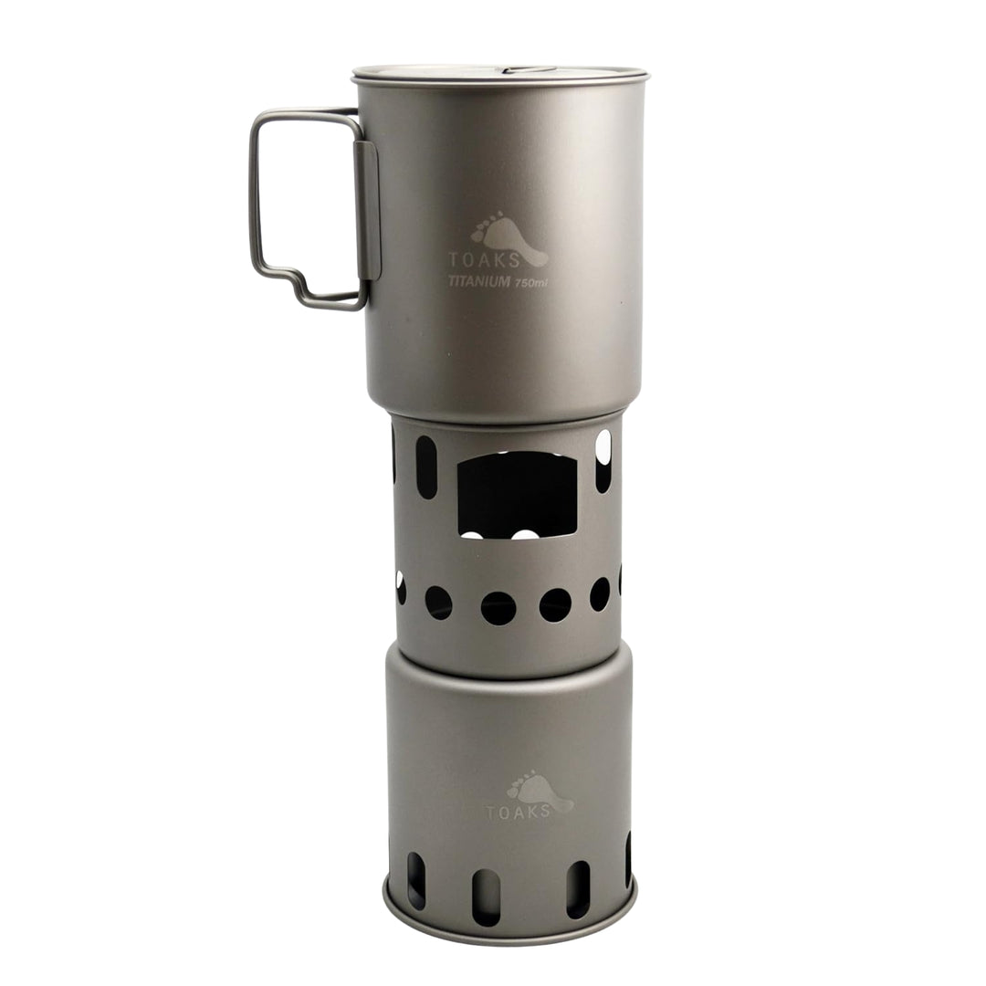 TOAKS Titanium Backpacking Wood Burning Stove (Small)