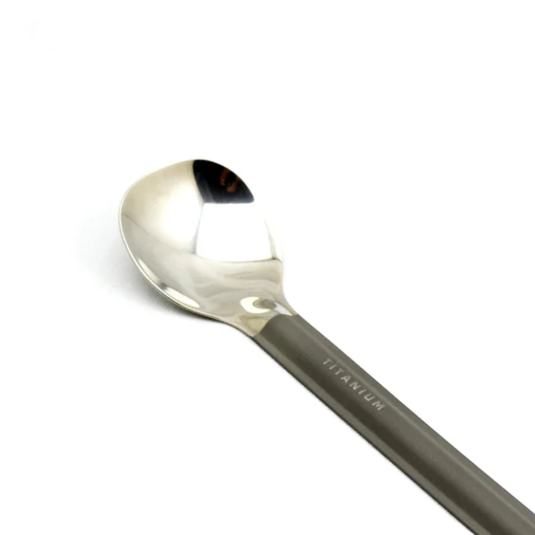 Toaks Titanium Long Handle Spoon with Polished Bowl