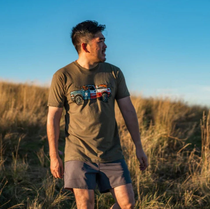 Wild Tribute Men's "I Love Texas Truck" T-Shirt