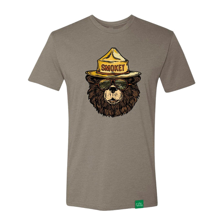 Wild Tribute Men's "Smokey the Groovy Bear" T-Shirt