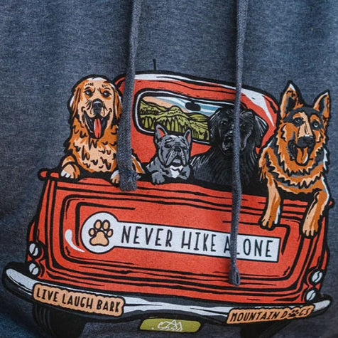Wild Tribute "Never Hike Alone" Hoodie Sweatshirt