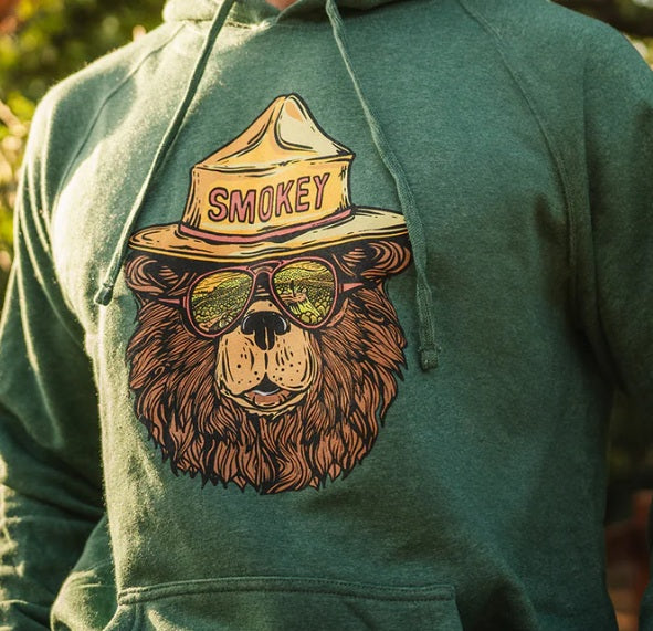 Wild Tribute "Smokey the Groovy Bear" Hoodie Sweatshirt