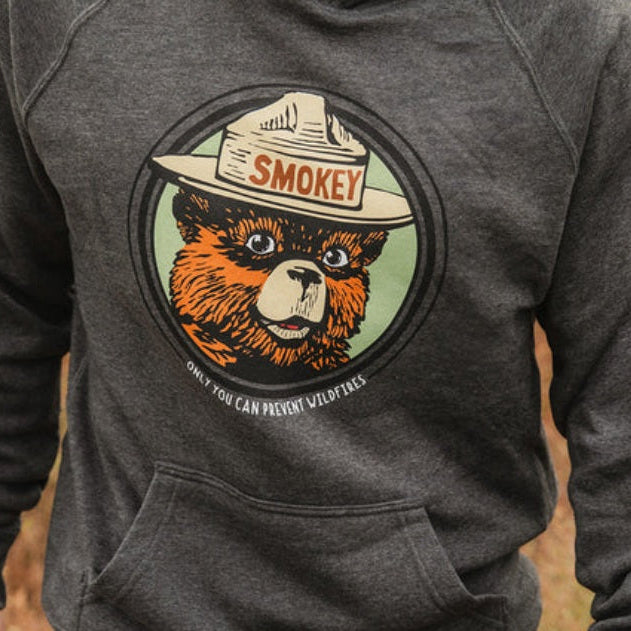 Wild Tribute "Vintage Smokey the Bear" Hoodie Sweatshirt