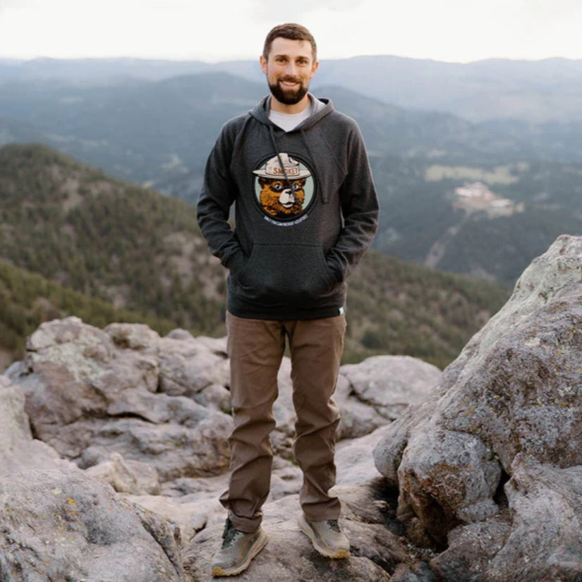 Wild Tribute "Vintage Smokey the Bear" Hoodie Sweatshirt