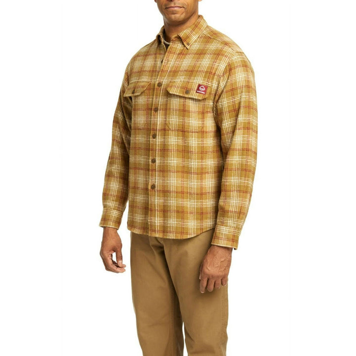 Wolverine Men's Glacier Heavy Weight Long Sleeve Flannel Shirt