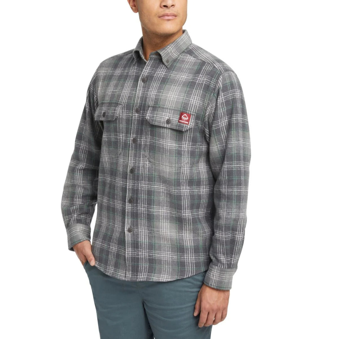 Wolverine Men's Glacier Heavy Weight Long Sleeve Flannel Shirt