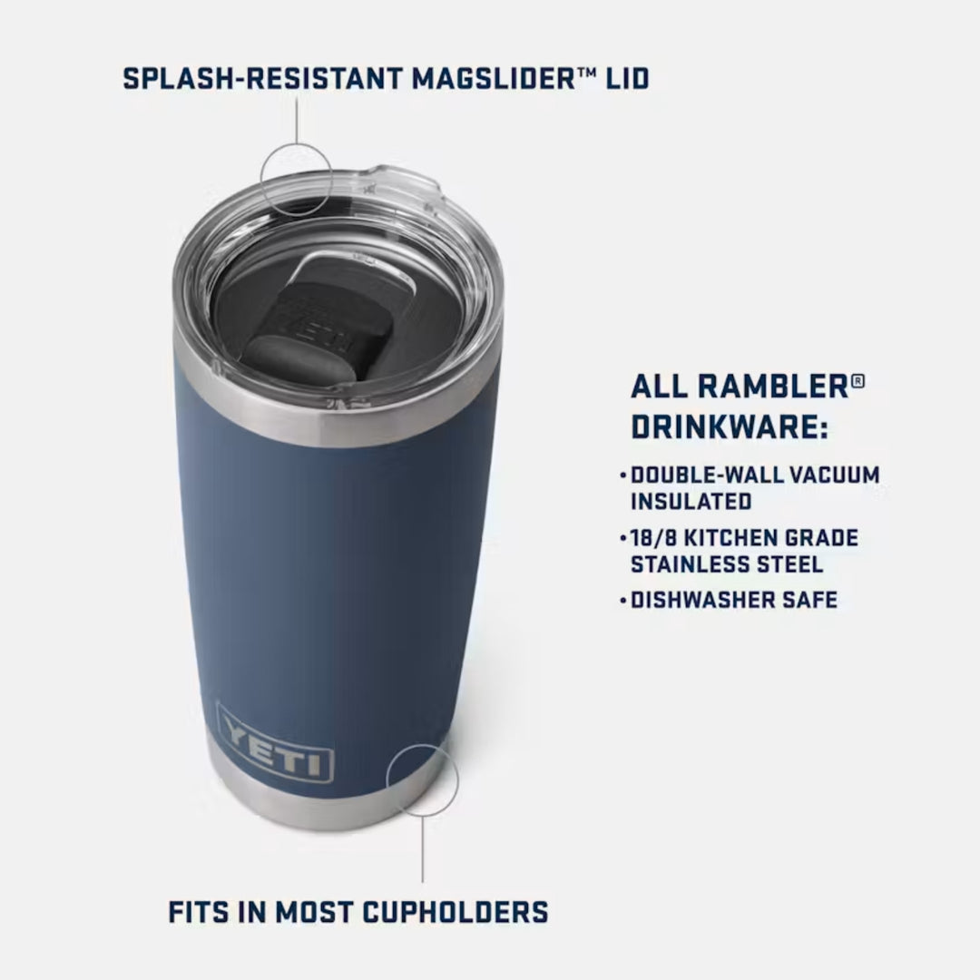 Yeti Rambler 20oz with MagSlider Lid