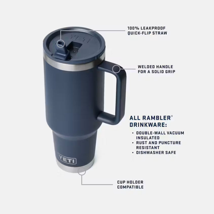 Yeti Rambler Travel Straw Mug 40 oz