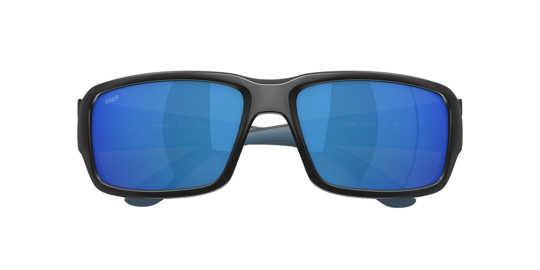 Costa Del Mar Fantail TF 11 OBMP Matte Black Frame | Blue Mirror 580P Lens