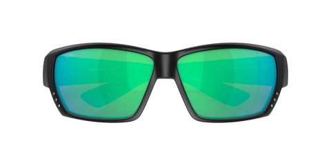 Costa Del Mar Tuna Alley TA 11 OGMGLP Matte Black Frame | Green Mirror 580G Lens