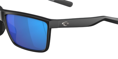 Costa Del Mar Rinconcito RIC 11 OBMGLP Matte Black Frame l Blue Mirror 580G Lens