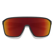 Smith Boomtown Matte Black Frame l ChromaPop Red Mirror Lens