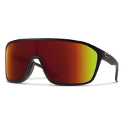 Smith Boomtown Matte Black Frame l ChromaPop Red Mirror Lens