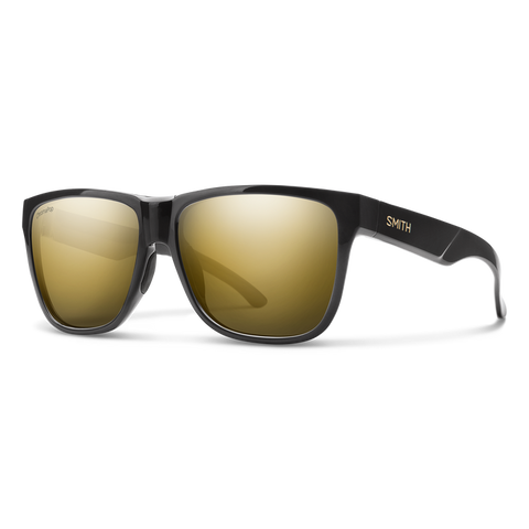 Smith Lowdown XL 2 Black Gold Frame l ChromaPop Polarized Black Gold Lens