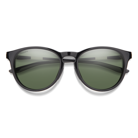 Smith Wander Black Frame l ChromaPop Polarized Grey Green Lens