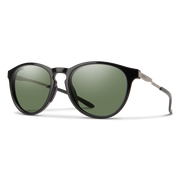 Smith Wander Black Frame l ChromaPop Polarized Grey Green Lens