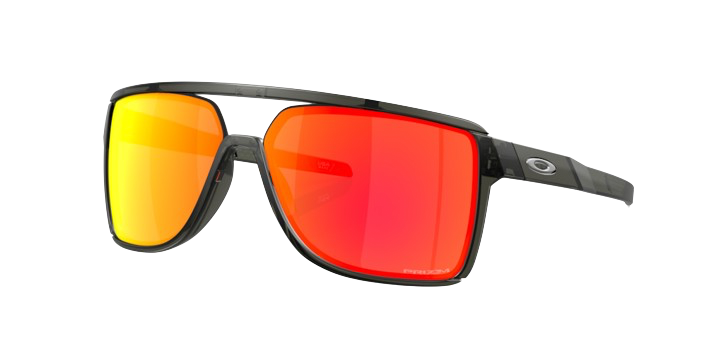 Oakley Castel OO9147-05 Matte Grey Smoke | Prizm Ruby