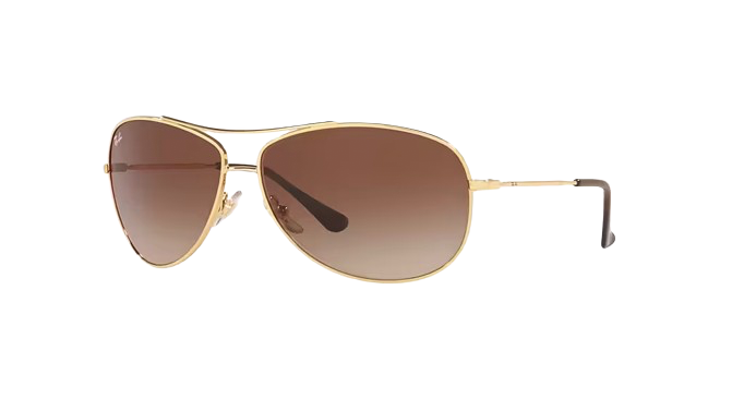 Ray-Ban RB3293 Polished Gold Frame l Brown Lens