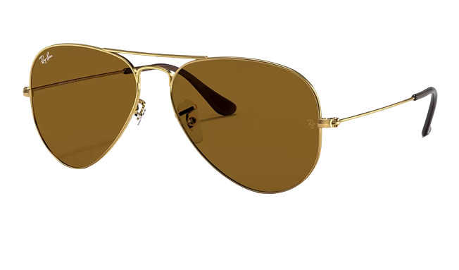 Ray-Ban RB3025 Aviator Large Metal Arista | B-15 Brown