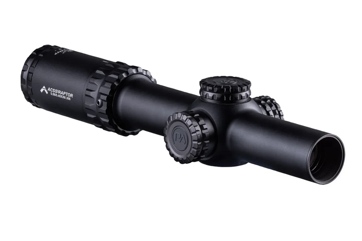Primary Arms SLx 1-8x24 FFP Rifle Scope - Illuminated ACSS Raptor Reticle - 5.56 / 5.45 / .308