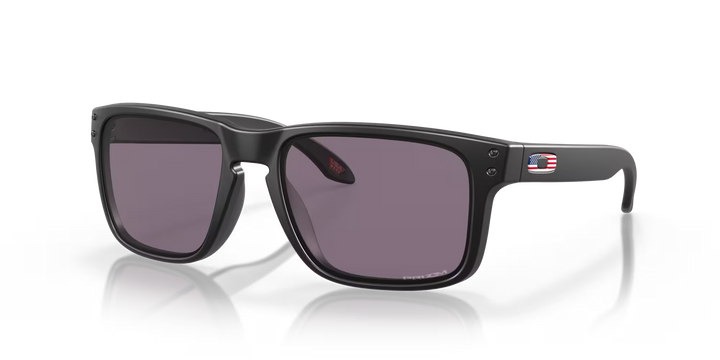 Oakley 0009102 T755 Holbrook US Flag Matte Black Frame l Prizm Grey Lens