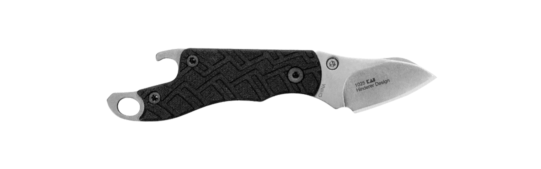 Kershaw Cinder Mini Pocket Knife - back view, open