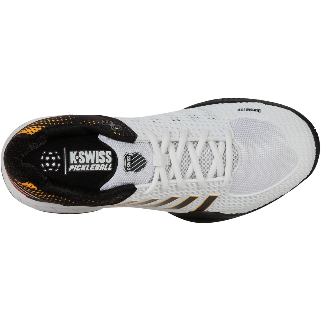 K-Swiss Express Light Pickleball Men's White/Daffodil - top down view