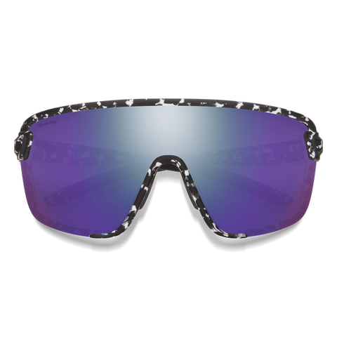 Smith Bobcat Matte Black Marble Frame l ChromaPop Violet Mirror Lens