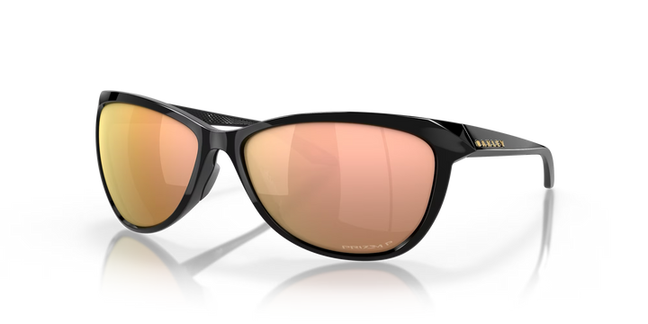 Oakley Pasque OO9222-0160 Polished Black Frame l Prizm Rose Gold Polarized Lens