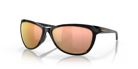 Oakley Pasque OO9222-0160 Polished Black Frame l Prizm Rose Gold Polarized Lens