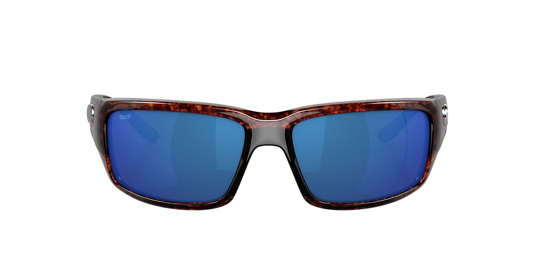 Costa Del Mar Fantail TF 10 OBMP Tortoise Frame | Blue Mirror 580P Lens