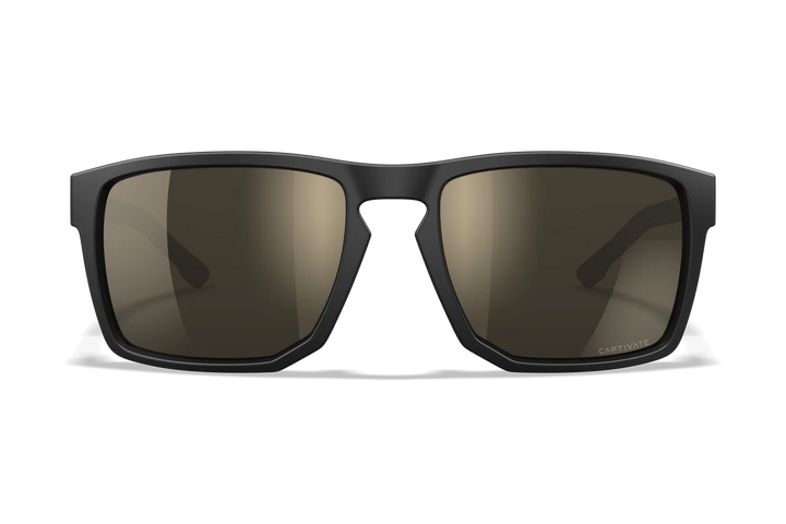 Wiley X Apex AC6APX04 Matte Black Frame| Captivate Polarized Tungsten Mirror Lens