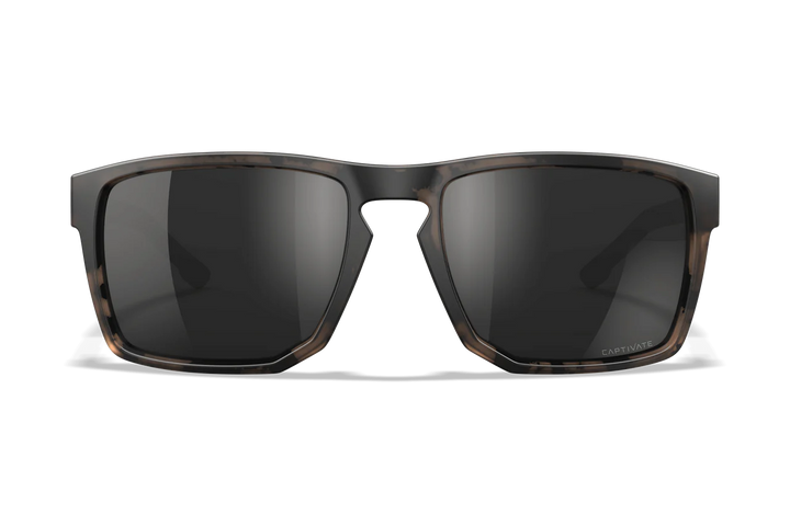 Wiley X Apex AC6AX05 Matte Tortoise Brown Frame | Captivate Polarized Black Mirror Lens