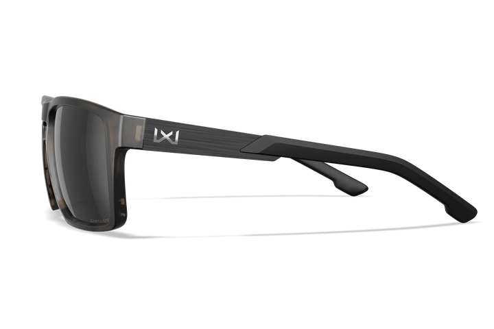 Wiley X Apex AC6AX05 Matte Tortoise Brown Frame | Captivate Polarized Black Mirror Lens