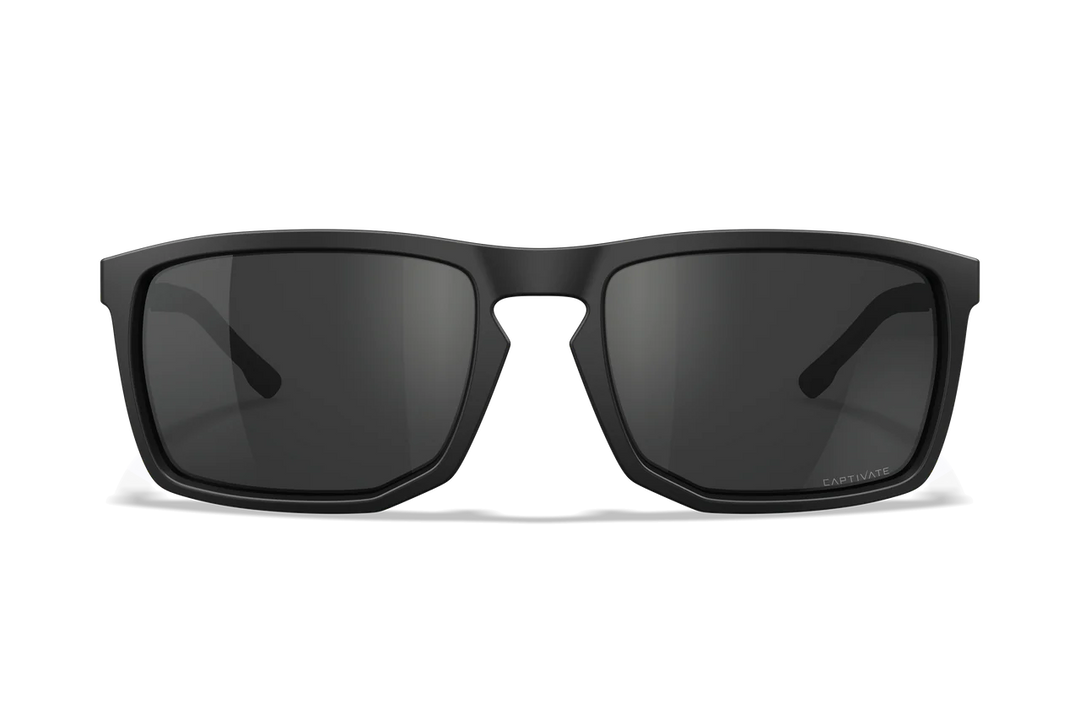 Wiley X Axe AC6AXE02 Matte Black Frame | Captivate Polarized Grey Lens