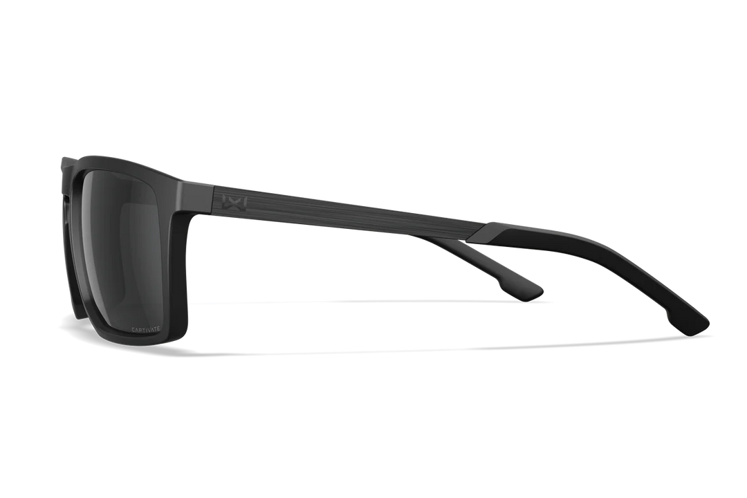 Wiley X Axe AC6AXE02 Matte Black Frame | Captivate Polarized Grey Lens