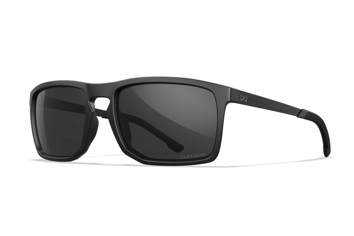 Wiley X Axe AC6AXE02 Matte Black Frame | Captivate Polarized Grey Lens