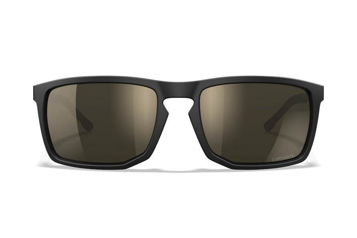Wiley X Axe AC6AXE04 Matte Black Frame | Captivate Polarized Tungsten Mirror Lens