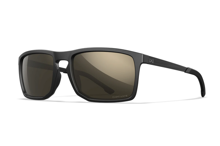 Wiley X Axe AC6AXE04 Matte Black Frame | Captivate Polarized Tungsten Mirror Lens